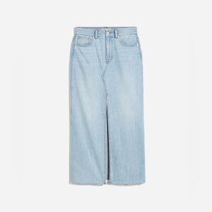 NWT Madewell The Rilee Denim Midi Skirt - Size 33 - Fitzgerald Wash (Light Blue)